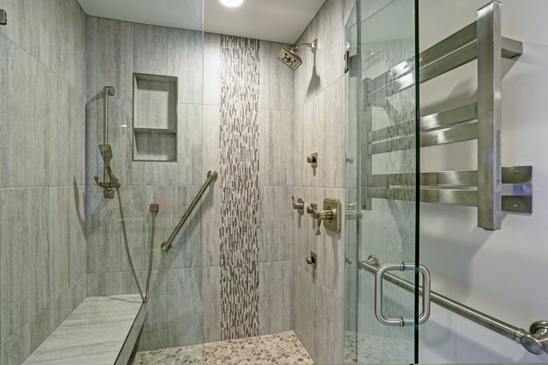 LED Lighting Integrated into Shower Ceiling